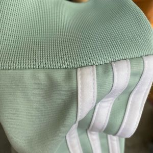 Medium sea foam green Adidas warmup jacket